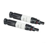 2 conectores de diodo de bloqueo de panel solar, adaptador de diodo fotovoltaico compatible con protección de corriente inversa fotovoltaica, 1000 V IP67 impermeable para cable de 10-14 AWG (30 A)