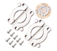2 Conectores de Hebilla de Mesa de aleación de Zinc, Sujetadores Superiores, Soportes de pestillo Resistentes a la corrosión, bisagras para Muebles para un Montaje Seguro de la Mesa.