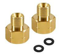 2 conectores de manguera de rosca hembra de 3/8 pulgadas a macho de 1/4 pulgadas de latón, accesorios de manguera, conectores de latón