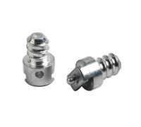 2 conectores de resorte de limpieza de dragado macho y hembra de 16 mm para taladro eléctrico, acoplamiento de tubería de acero al carbono galvanizado para extensión de varilla de perforación, color