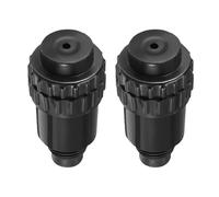2 conectores de tapón de aceite, rosca externa de 16 mm, tapón de aceite de plástico, dispositivos neumáticos de repuesto para compresor de aire (negro)