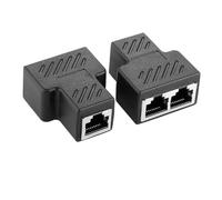 2 Conectores divisores RJ45, Adaptador Extensor Ethernet de 1 a 2 Hembra a 2 acopladores RJ45 Hembra