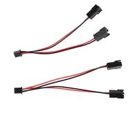 2 conectores eléctricos JSTXH de 2,54 mm de 2 pines para aplicaciones de aviones interiores y luz brillante, helicóptero de control remoto