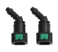 2 conectores rápidos de plástico de 45 grados, ideales para aplicaciones de línea de combustible 5/16, construidos para condiciones duras