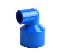 2 conectores reductores de PVC de 20, 25, 32, 40 y 50 mm, rectos o acodados, for acuarios, peceras, jardines y riego.(Blue Elbow,25x20mm)