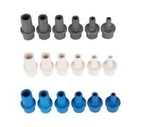 2 conectores reductores rectos de PVC con púas de 20 mm a 8/10/12/14/16/18 mm for bomba de aire de acuario y adaptador de tubo for pecera.(Grey,OD20mm to 8mm)