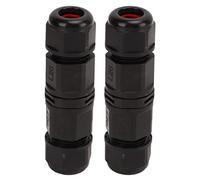 2 connecteurs de boîte de jonction 380 V, connecteur de câble étanche IP68 avec bornes à sertir à vis, connecteur de fil à 5 ou 6 cœurs pour l’éclairage extérieur des phares (L20-6)