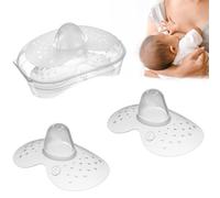 2 conos de lactancia mam y estuche, conos de lactancia, tamaño L, para el máximo contacto con la piel entre madre y niño