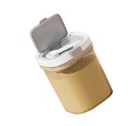 2 Contenedor hermético de ABS de 1300 ml de capacidad, recipiente apilable para almacenamiento de alimentos secos con cuchara para café, arroz, especias, recipiente de almacenamiento de cocina a de
