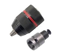 2 convertidores de portabrocas sin llave, vástago hexagonal SDS-Plus, adaptador hembra cuadrado para destornillador eléctrico de impacto, llave y martillo