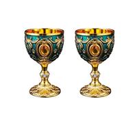 2 copas de vino de 30 ml, vintage, medieval, copa de vino, copa de vino, copa de viaje, decoración del hogar, suministros de fiesta, vintage, medieval