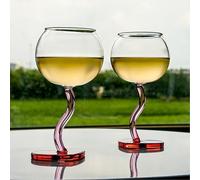 2 Copas de Vino en Forma de Corazón, Copa de Cristal única en Forma de Corazón, Regalo para Mujeres, Novias, Navidad, Aniversario, Año Nuevo, Cumpleaños, Día de San Valentín