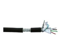 2-coppia DMX 512 Cable de datos Negro - 100 m tambor