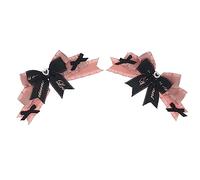 2 corbatines góticos para niñas, cintas de cosplay, horquillas, accesorios para el cabello, joyería punk, lazo único, lazo fresco