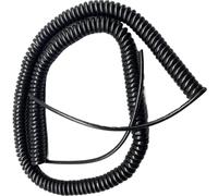 2 Core 20AWG Spring Spiral Retractable Power Cord Pure Copper Polyurethane Jacket Multiple Sizes(Stretch 2.5 Meters)(Stretch 2.5 Meters)