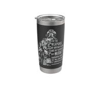 2 Corinthians 10:4 Weapons of Warfare Mighty GOD Bible Verse Vaso térmico de acero inoxidable de doble pared