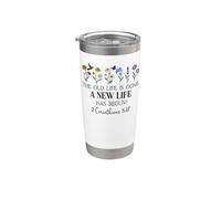 2 Corinthians 5:17 New Creation in Christ New Life Christian Vaso térmico de acero inoxidable de doble pared