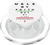 2 Corinthians 5:7 - Walk by Faith Not by Sight Vision Chart PopSockets PopGrip para MagSafe