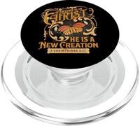 2 Corintios 5 17 If Anyone is in Christ New Creation Biblia PopSockets PopGrip para MagSafe