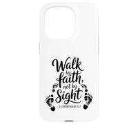 2 Corintios 5:7 Caminar por fe Carcasa para iPhone 15 Pro