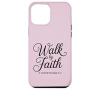 2 Corintios 5:7 Walk by Faith Verso de la Biblia Cristiano Carcasa para iPhone 12 Pro MAX