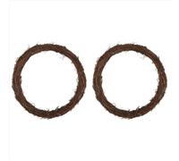 2 coronas de vid de 14 pulgadas para manualidades navideñas y decoración de bodas.