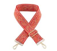2 Correas de 5 cm de Ancho for un Solo Hombro, Ajustables, con patrón de Jacquard, for Bolso, a Rayas, Todo en uno para Bolso(Bright Silver,Mix Color 08)
