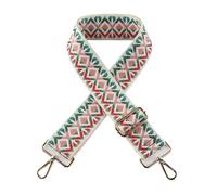 2 Correas de 5 cm de Ancho for un Solo Hombro, Ajustables, con patrón de Jacquard, for Bolso, a Rayas, Todo en uno para Bolso(Bright Silver,Mix Color 03)