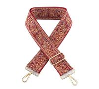 2 Correas de 5 cm de Ancho for un Solo Hombro, Ajustables, con patrón de Jacquard, for Bolso, a Rayas, Todo en uno para Bolso(Bright Silver,Mix Color 16)