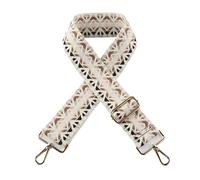 2 Correas de 5 cm de Ancho for un Solo Hombro, Ajustables, con patrón de Jacquard, for Bolso, a Rayas, Todo en uno para Bolso(Bright Silver,Mix Color 05)