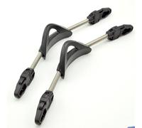 2 correas de aleta de resorte de acero inoxidable para buceo, correas de buceo profundo, correas de aleta antideslizantes para la mayoría de aletas como la mayoría de CRESSI (M negro)