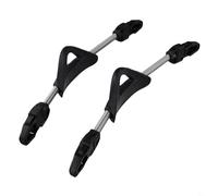 2 correas de aleta de resorte de buceo, correas de repuesto antideslizantes de acero inoxidable 304 con EPDM, equipo anticorrosión para la mayoría de aletas yeguas, azul, negro, rojo, amarillo (L
