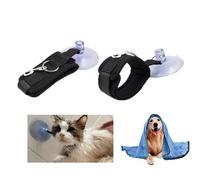 2 correas de baño para perros con ventosa, collar ajustable, accesorio de baño para mascotas, restricción de bañera de aseo para perros, correa de baño segura y suave para mascotas, universal para