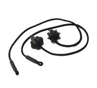2 correas de cuerda para estante de paquetes para R50 R52 R53 R56 R60 R61, cordón de carga trasero ajustable con bola ABS negra, corbata para compartimento de equipaje