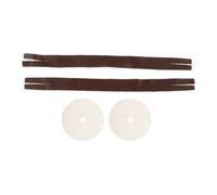 2 correas de dedo para platillos con almohadillas de piel sintética de repuesto