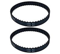 2 correas de distribución 100XL037 de 10 mm de ancho y 50 dientes dentados de goma, correas de transmisión de engranajes pequeños de bucle cerrado síncronas for impresora 3D, compresor de aire, correa