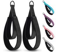 2 correas de doble bucle para reformer fitness, correas de anillo en D, yoga, pilates, equipmen, correa de ejercicio para gimnasio, entrenamiento en casa (negro)