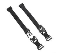 2 correas de encuadernación de equipaje al aire libre, hebillas seguras, sección elástica, correas de polipropileno, camping, viajes, organización, colchonetas, tiendas de campaña, 49,5 x 2,5 cm (2