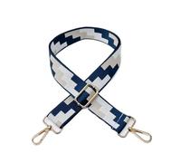 2 Correas de Hombro Anchas Ajustables de Lona for Bolso Cruzado de Mujer, Accesorio de Repuesto, diseño con patrón de relámpago para Bolso(Mix Color 04,Silver Buckle)