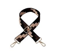 2 Correas de Hombro Anchas Ajustables de Lona for Bolso Cruzado de Mujer, Accesorio de Repuesto, diseño con patrón de relámpago para Bolso(Mix Color 05,Silver Buckle)