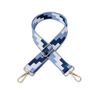 2 Correas de Hombro Anchas Ajustables de Lona for Bolso Cruzado de Mujer, Accesorio de Repuesto, diseño con patrón de relámpago para Bolso(Mix Color 03,Silver Buckle)