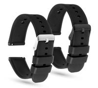 2 correas de reloj de silicona de 22 mm, correa de reloj de goma de liberación rápida, correa de reloj de buceo, correa de silicona de liberación rápida, goma suave, repuesto para hombres y mujeres