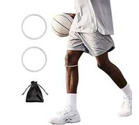 2 correas de rodilla finas para el tendón de la rótula para aliviar el dolor de rodilla, estabilizador de tendón de rótula de baloncesto, rodillera de cuero de silicona, elástica, protección fija,