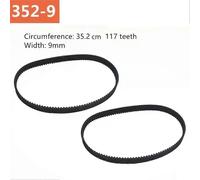 2 correas de transmisión de goma para lijadora de banda de 352 cm/352 cm para correa de transmisión