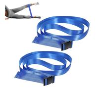 2 correas de yoga ajustables para entrenamiento | Bandas de ejercicio con hebilla para el hogar, gimnasio, viajes, entrenamiento al aire libre | Cinturón de estiramiento de piernas para fortalecer la