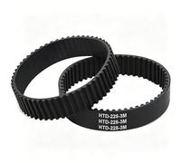 2 correas dentadas compatibles con Bosch PBS75A GBS75A GBS75AE | HTD 225-3M-17, compatible con lijadora Parkside PEBS 900 Silvercrest, correa dentada de repuesto, correa síncrona de goma