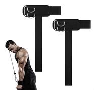 2 Correas MuñEqueras Gym, MuñEqueras Protector Manos Gym, MuñEquera Crossfit con MáQuina de Cable Correas de Gimnasio para Culturismo Levantamiento de Pesas y Peso Muerto