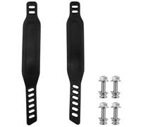 2 correas para pedal de bicicleta, correa de pedal universal, correa universal para pedal, ajustables, universales, con 1 juego de tornillos, para casa, gimnasio, interior, color negro