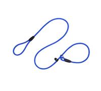 2 correas para retriever con tope de tracción, 130 cm, 10 mm, nailon, color azul