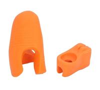 2 correctores de agarre de violin, silicona suave y reutilizable, arco de violina, soporte para lecciones de teatro, accesorios para aprender violines (naranja)